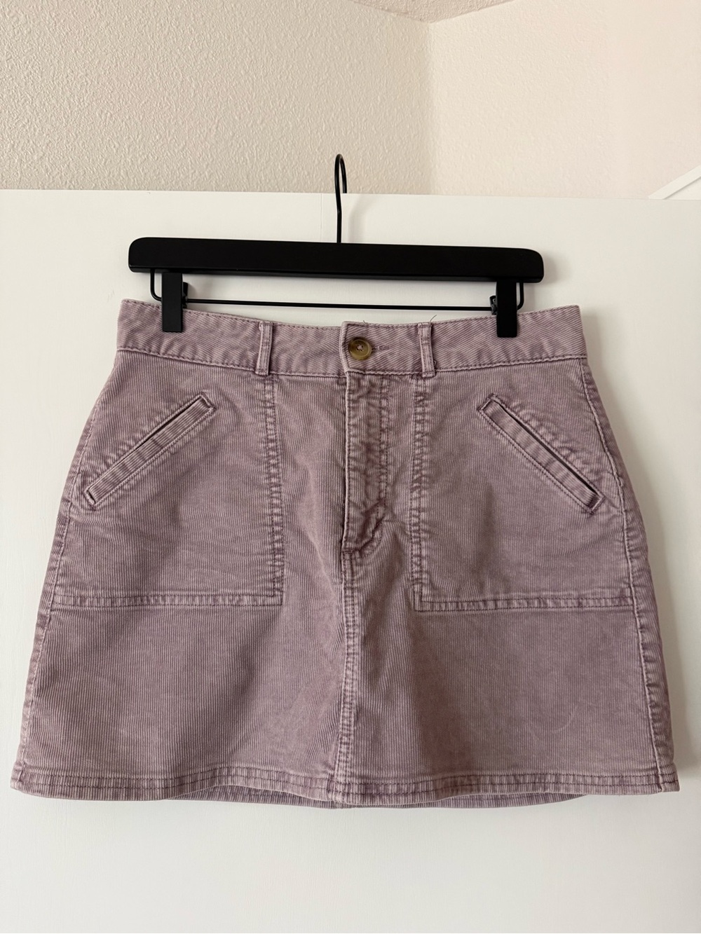 Corduroy A-Line Mini Skirt